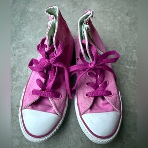 Converse All Star Kids Fuchsia High-Top Sneakers